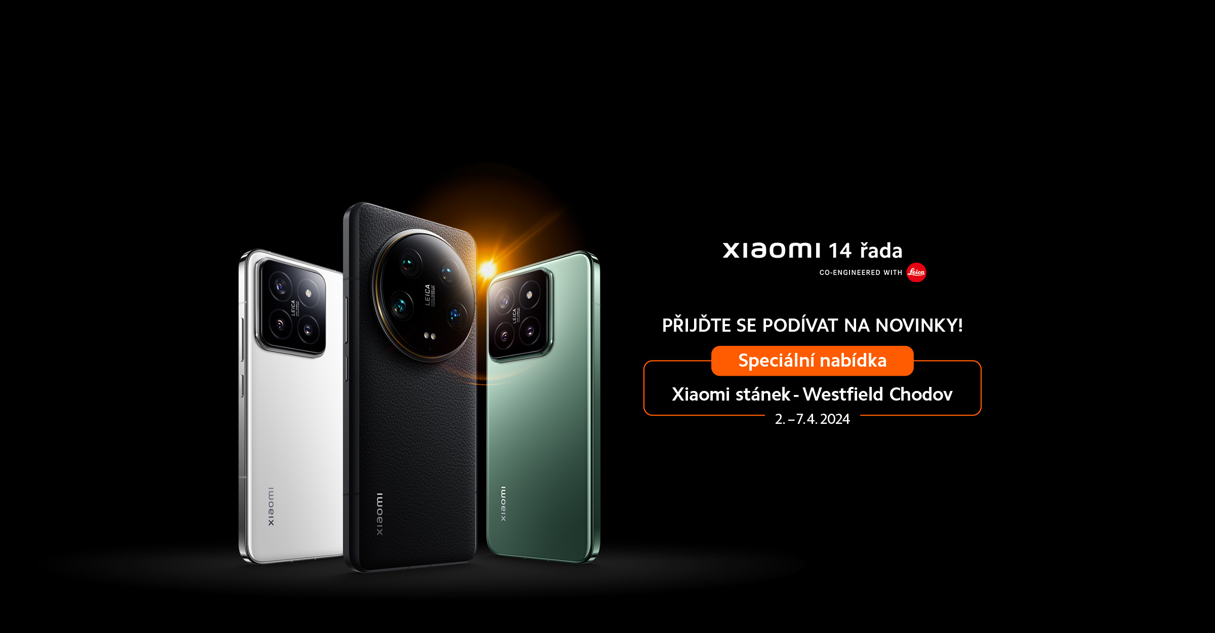 Speciální stánek Xiaomi 14 řada ve Westfiled Chodov