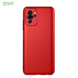 Lenuo Leshield obal pro Xiaomi Redmi Note 10, červená 